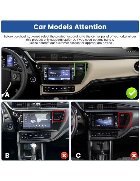 Estéreo de coche Android Inefala 8-Core 2GB 64GB para Toyota Corolla 2017-2018 Estéreo de coche Android Inefala 8-Core 2GB 64GB para Toyota Corolla 2017-2018