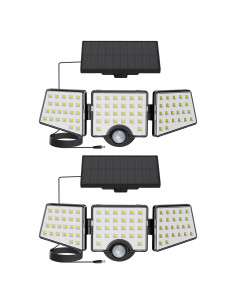 Luces Solares Lepro 2 Paquetes con Sensor de Movimiento