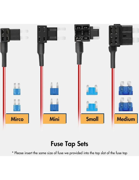 Kit de Cableado Duro WOLFBOX USB Tipo-C 3.51m para Cámara Kit de Cableado Duro WOLFBOX USB Tipo-C 3.51m para Cámara
