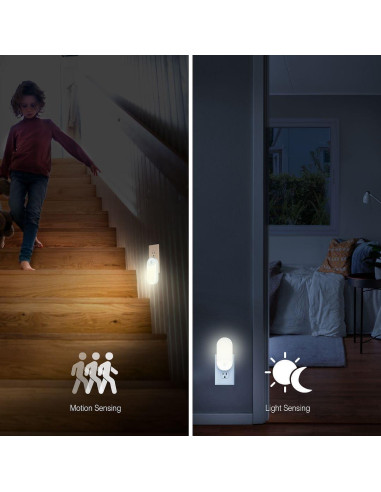 Paquete de 3 luces nocturnas 4 en 1 Camelion NL111