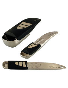 Juego de Medidas Ajustables KitchenArt, 3 Piezas, Satinado