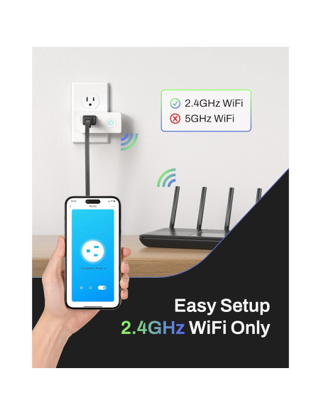 Enchufe Inteligente WiFi y Bluetooth BN-LINK, 4 Unidades, Control Remoto Enchufe Inteligente WiFi y Bluetooth BN-LINK, 4 Unidades, Control Remoto