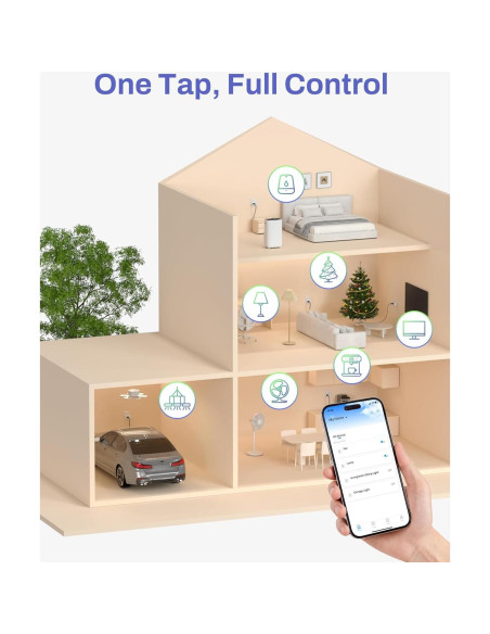 Enchufe Inteligente WiFi y Bluetooth BN-LINK, 4 Unidades, Control Remoto Enchufe Inteligente WiFi y Bluetooth BN-LINK, 4 Unidades, Control Remoto