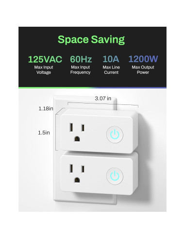 Enchufe Inteligente WiFi y Bluetooth BN-LINK, 4 Unidades, Control Remoto