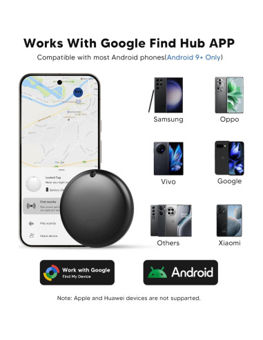 Etiqueta de Seguimiento Air ZZIGEMH para Android - Paquete de 4