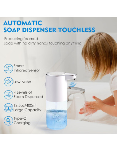 Dispensador Automático de Jabón Espumoso XINKORA 400ml