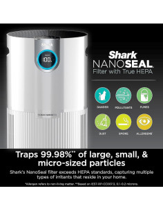 Purificador de Aire Shark UA205 HEPA MAX 125 m Blanco 2