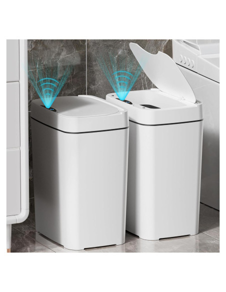 Cubo de Basura Inteligente 10.2 L Blanco con Sensor Automático Cubo de Basura Inteligente 10.2 L Blanco con Sensor Automático
