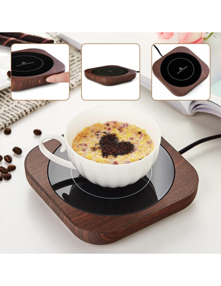 Calentador de Tazas DOPUDO Marrón con Apagado Automático Calentador de Tazas DOPUDO Marrón con Apagado Automático