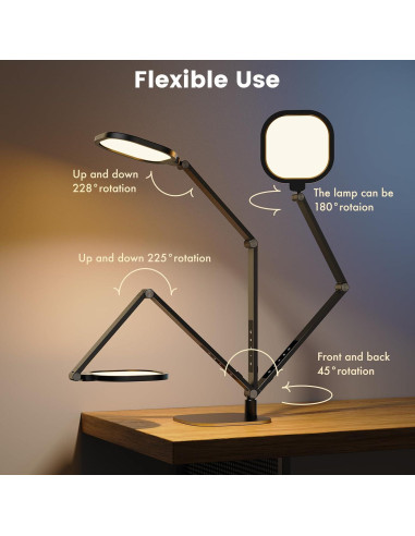 Lámpara de Escritorio LED LitONES F630 15W Regulable con Brazo Oscilante