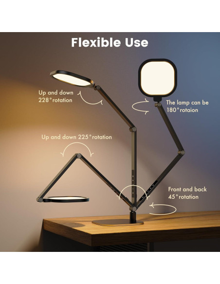 Lámpara de Escritorio LED LitONES F630 15W Regulable con Brazo Oscilante Lámpara de Escritorio LED LitONES F630 15W Regulable con Brazo Oscilante