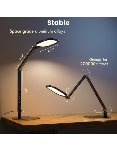 Lámpara de Escritorio LED LitONES F630 15W Regulable con Brazo Oscilante Lámpara de Escritorio LED LitONES F630 15W Regulable con Brazo Oscilante