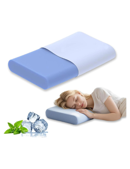Almohada Cervical AEPINBH Espuma Viscoelástica 60x40 cm Almohada Cervical AEPINBH Espuma Viscoelástica 60x40 cm