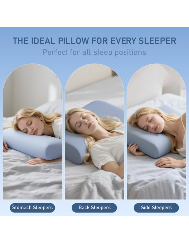Almohada Cervical AEPINBH Espuma Viscoelástica 60x40 cm