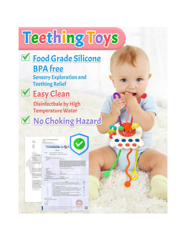 Juguete Sensorial Montessori Yetonamr para Bebés 6+ Meses