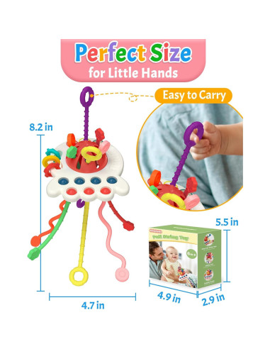 Juguete Sensorial Montessori Yetonamr para Bebés 6+ Meses