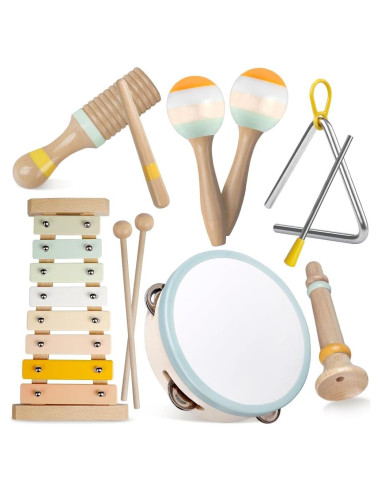 Set de Instrumentos Musicales Montessori Meytccve 1-3 Años