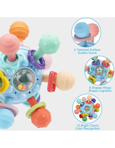 Juguete Sensorial Tohibee para Bebés 0-12 Meses Multicolor