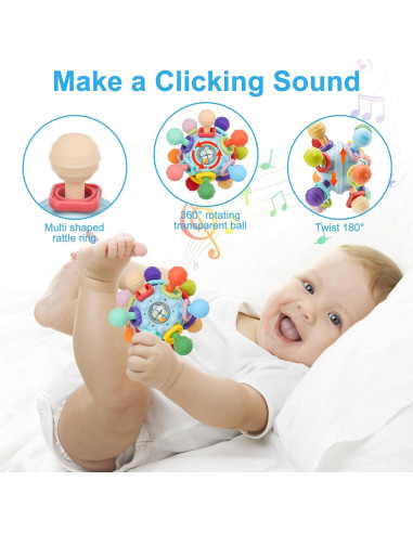 Juguete Sensorial Tohibee para Bebés 0-12 Meses Multicolor