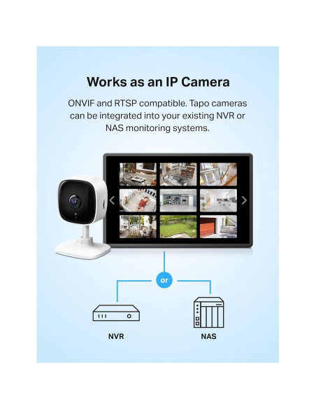 Cámara de Seguridad Interior TP-Link Tapo C110 2K WiFi Cámara de Seguridad Interior TP-Link Tapo C110 2K WiFi