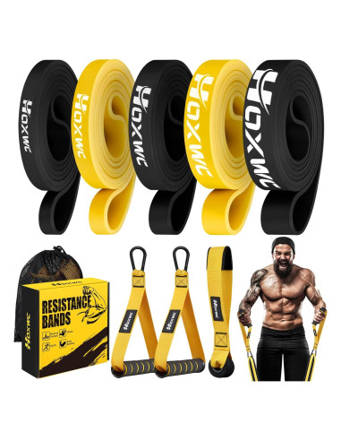 Bandas de Resistencia HOXWC 5 Niveles 36.29 kg para Ejercicio