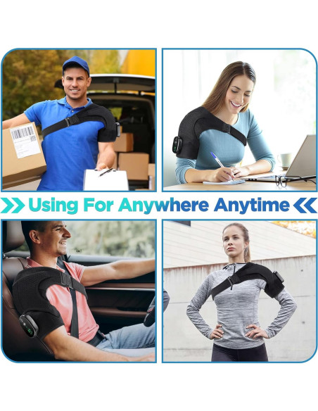 Almohadilla Térmica Inalámbrica MOAJAZA para Hombros con Masaje Almohadilla Térmica Inalámbrica MOAJAZA para Hombros con Masaje