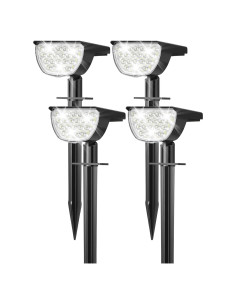 Luces Solares Exteriores GKGG 76 LEDs IP65 3 Modos Jardín