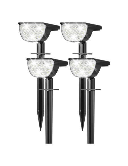 Luces Solares Exteriores GKGG 76 LEDs IP65 3 Modos Jardín Luces Solares Exteriores GKGG 76 LEDs IP65 3 Modos Jardín