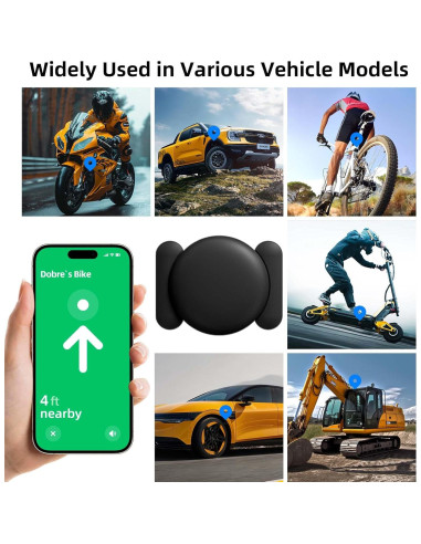Rastreador GPS HONGTOP para Vehículos Sin Suscripción, Negro