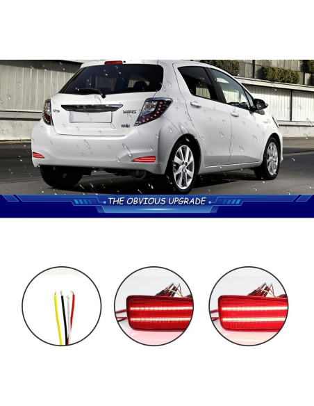 Luces de Freno y Giro LED TurningMax para Toyota Yaris 2012-2014 Luces de Freno y Giro LED TurningMax para Toyota Yaris 2012-2014