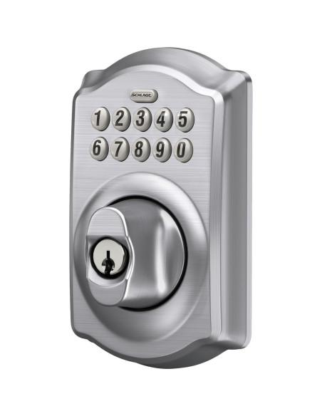 Cerradura Electrónica Schlage BE365 Camelot Cromo Satinado Cerradura Electrónica Schlage BE365 Camelot Cromo Satinado