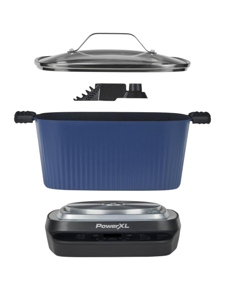 Olla Multicocina Digital PowerXL 7.5L Azul Medianoche 9 en 1 Olla Multicocina Digital PowerXL 7.5L Azul Medianoche 9 en 1