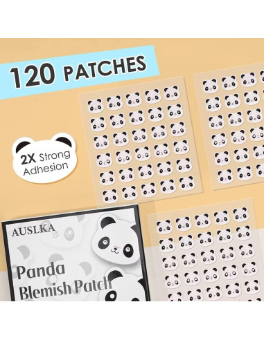 Parche de Acné Panda AUSLKA - 120 Puntos Hidrocoloides