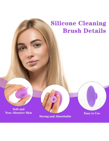 Paquete de 100 Cepillos Faciales de Silicona Suave Zisiueel