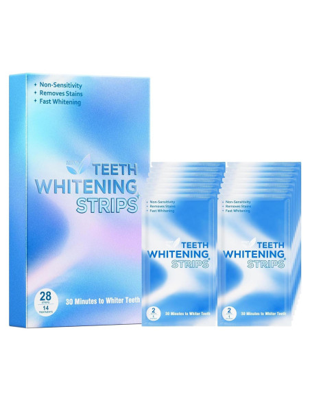 Tiras Blanqueadoras de Dientes Annecal - 28 Piezas para Sensibles Tiras Blanqueadoras de Dientes Annecal - 28 Piezas para Sensibles