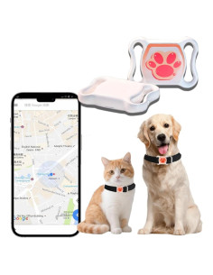 Rastreador GPS Wnrfg para Mascotas - Sin Cuota Mensual, Impermeable