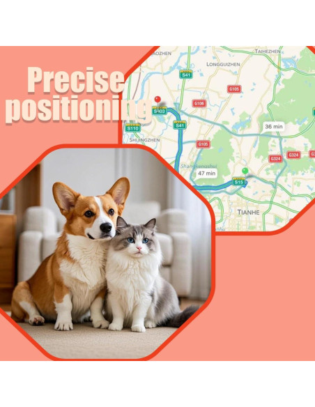 Rastreador GPS Wnrfg para Mascotas - Sin Cuota Mensual, Impermeable Rastreador GPS Wnrfg para Mascotas - Sin Cuota Mensual, Impermeable