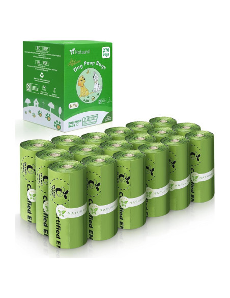 Bolsas Compostables para Perros Natuural BIO270 - 270 Unidades Bolsas Compostables para Perros Natuural BIO270 - 270 Unidades