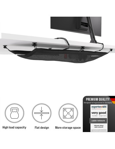 Bandeja de gestión de cables Ultimate Setup 63.5x24 cm