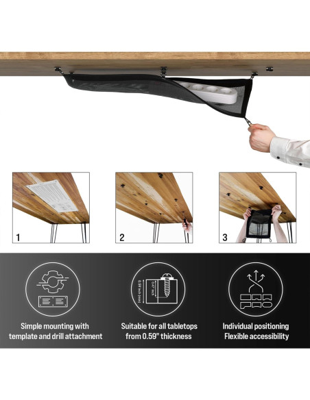 Bandeja de gestión de cables Ultimate Setup 63.5x24 cm Bandeja de gestión de cables Ultimate Setup 63.5x24 cm