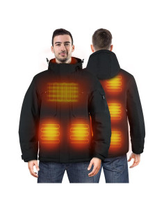 Chaqueta Calefaccionada Recargable para Hombres y Mujeres - 10000mAh