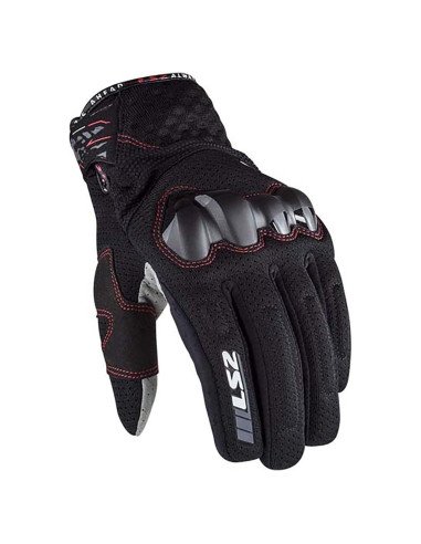 Guante de Touring para Mujeres LS2 Chaki Negro Táctil X-Pequeño