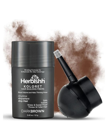 Fibra para Cabello Koloret Herbishh Marrón Oscuro 12 g Fibra para Cabello Koloret Herbishh Marrón Oscuro 12 g
