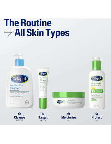 Hidratante Facial Diario Cetaphil SPF 15 2x118ml Piel Sensible