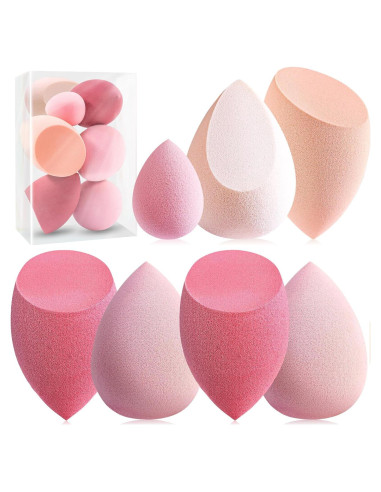 Juego de Esponjas de Maquillaje Foonbe 7 Pcs Veganas