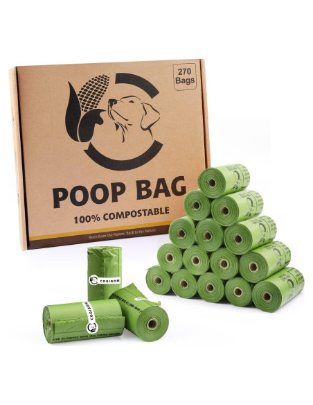 Bolsas Compostables para Perros Codirom 270 Unidades Verde Bosque Bolsas Compostables para Perros Codirom 270 Unidades Verde Bosque