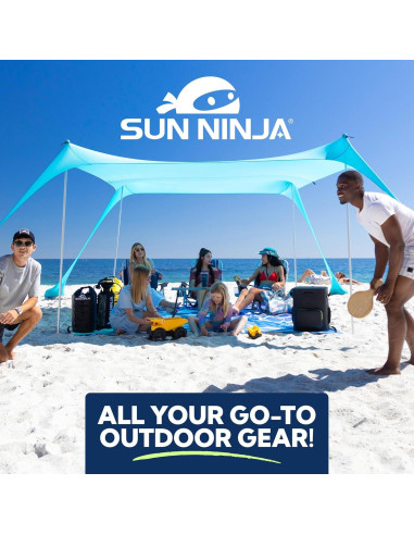 Toalla de Playa Microfibra Sun Ninja 160x81 cm Secado Rápido
