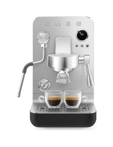 Máquina de Espresso Semi-Pro Smeg EMC02 - 15 Bar, 58mm, Negro