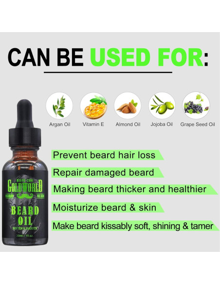 Kit de Cuidado de Barba GOLDWORLD con Jabón, Aceite y Tijeras Kit de Cuidado de Barba GOLDWORLD con Jabón, Aceite y Tijeras