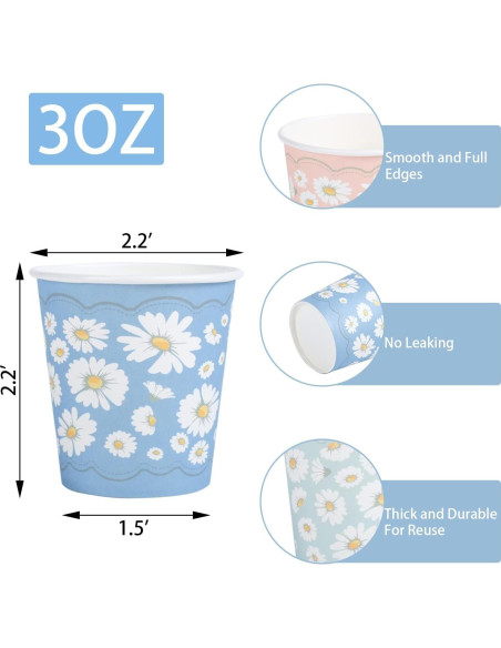Vasos de Papel Desechables Lamosi 3 oz - 300 Unidades Vasos de Papel Desechables Lamosi 3 oz - 300 Unidades